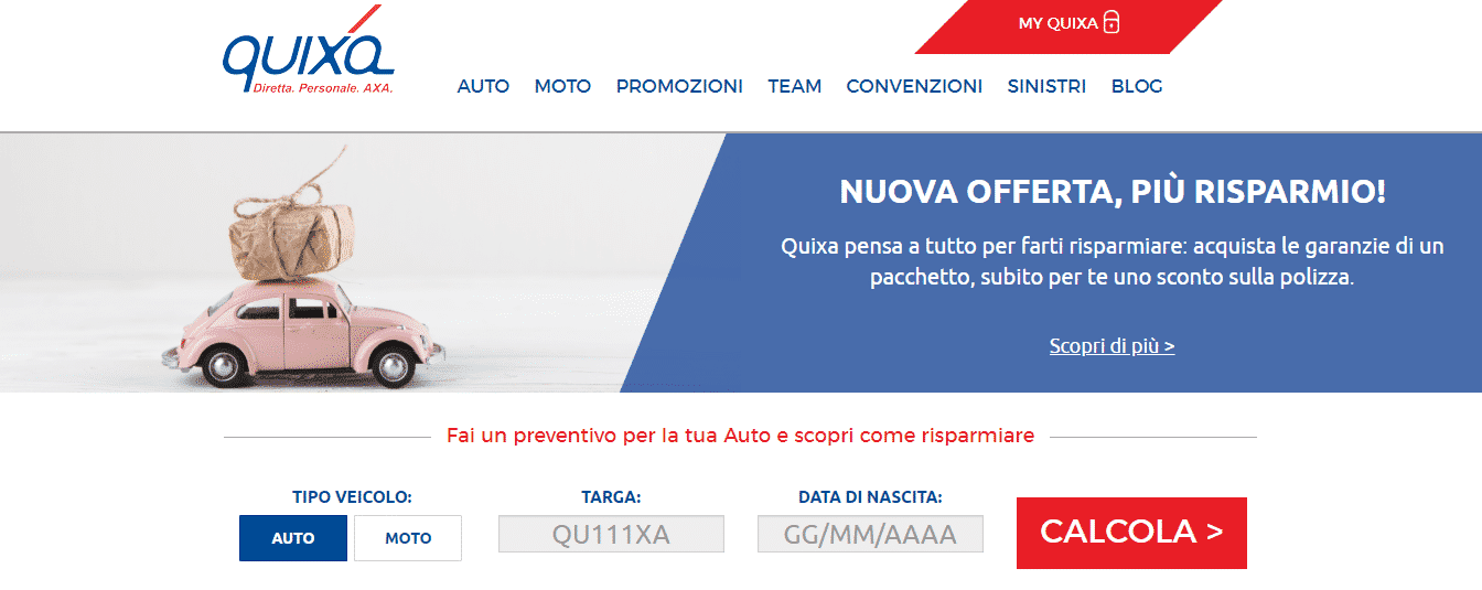 assicurazione auto quixa