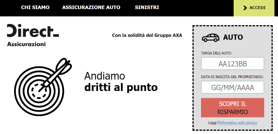 assicurazione auto direct assicurazioni