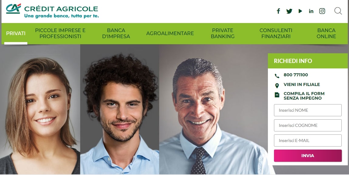 conto credit agricole