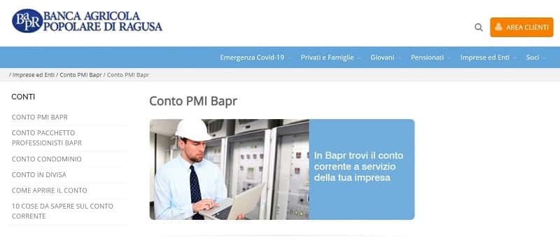 Conto PMI di Banca Agricola Popolare di Ragusa