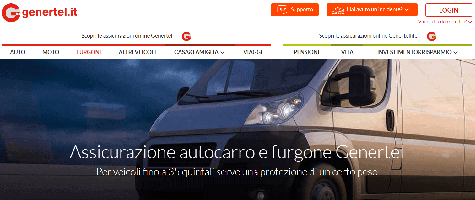 assicurazione genertel autocarri e furgoni