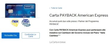 American Express Payback Carta