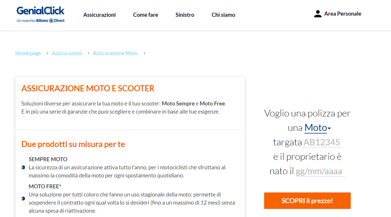 assicurazione moto genialloyd